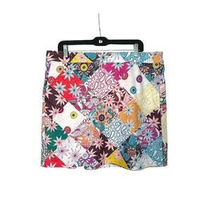 Rip Skirt Hawaii Wrap Women Size XL Beach Swim Cover Up Tropical Patchwork